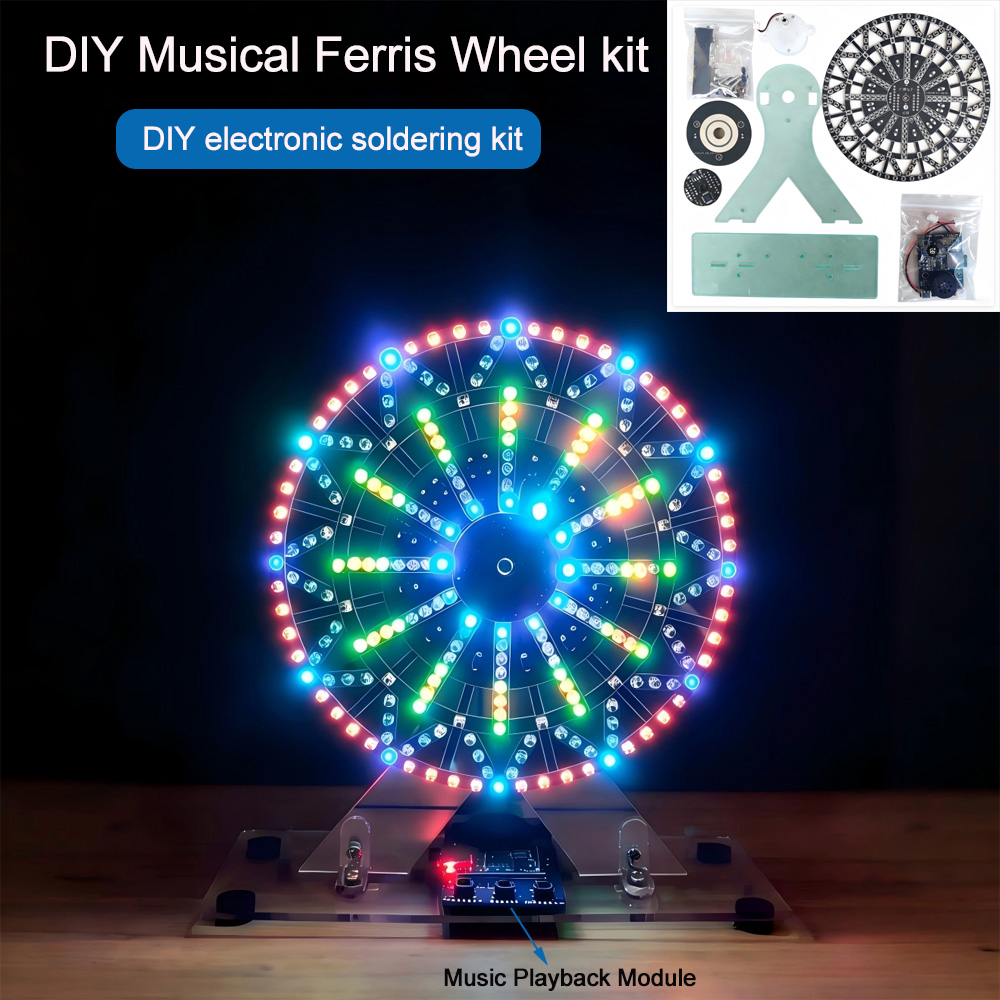 Electronics Project Kit - Diy elektronik kitleri LED Işıklı Müzikli