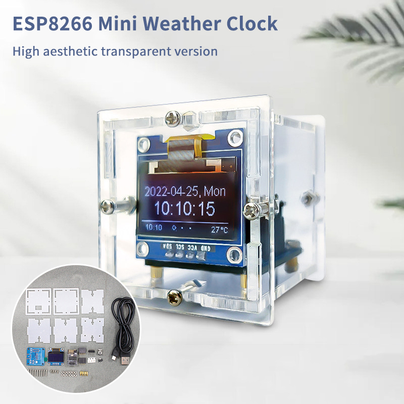 ESP8266 Mini Hava Durumu Saati - Electronics Project Kit incelemesi ve fiyatı