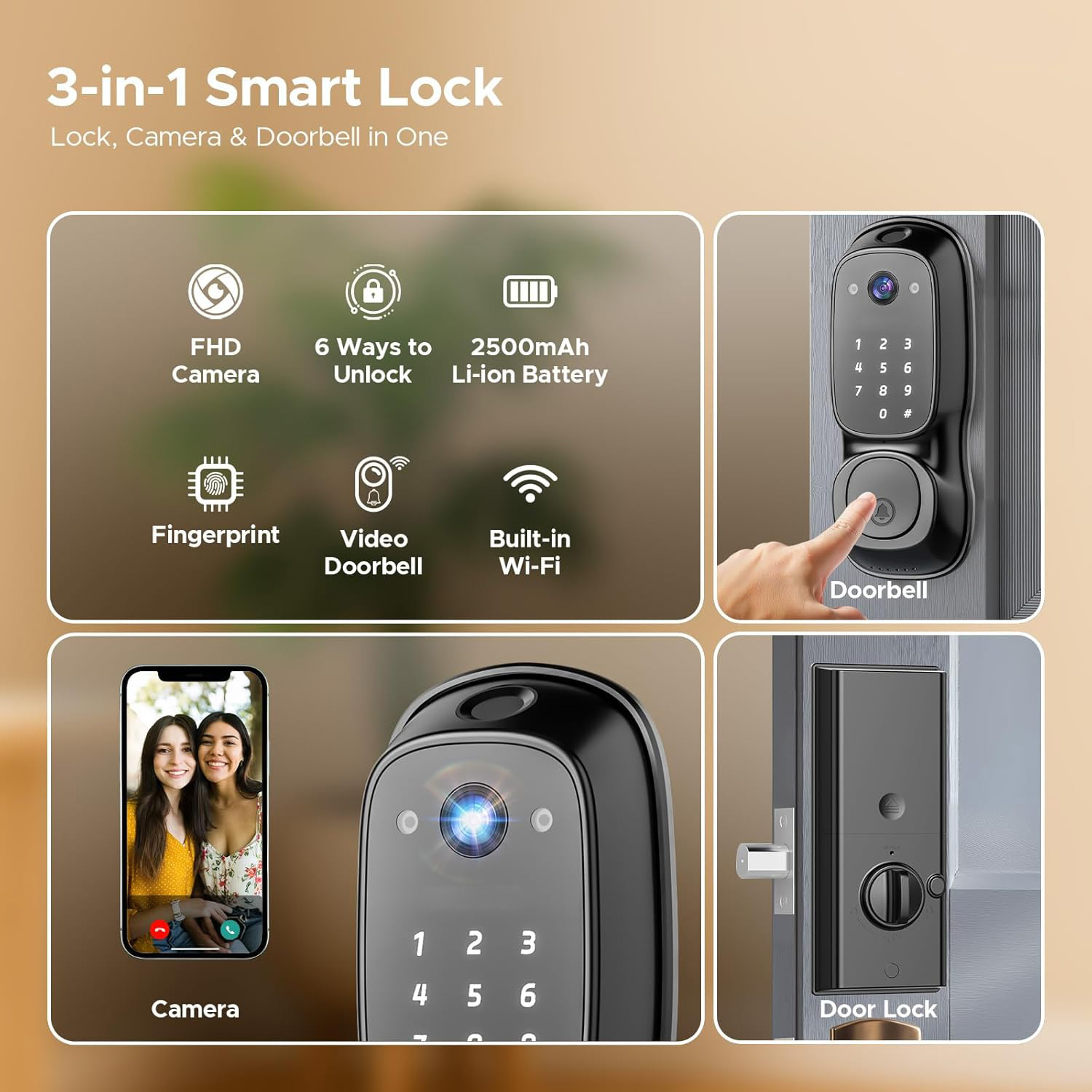 Tuya Wifi Akıllı Kapı Kilidi ‎ - Smart Door Lock Wifi incelemesi ve fiyatı