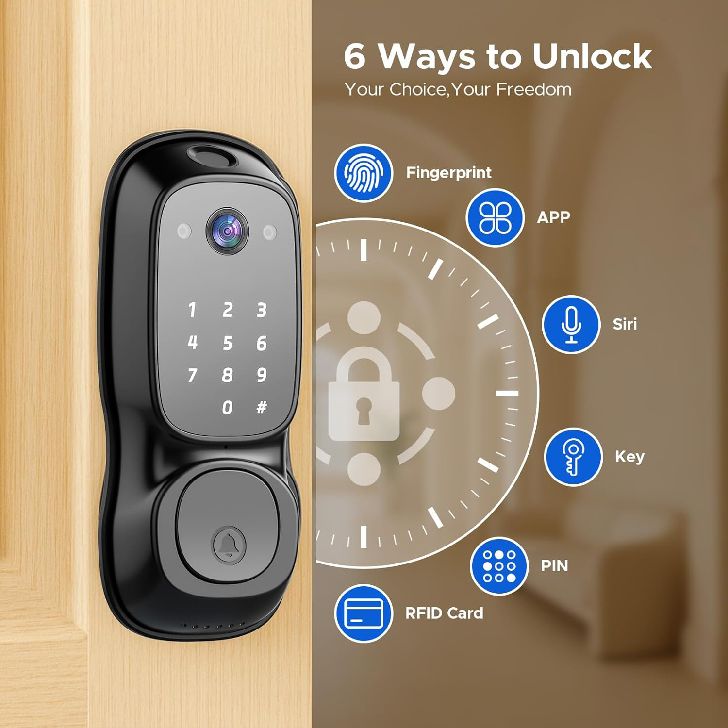 Tuya Wifi Akıllı Kapı Kilidi ‎ - Smart Door Lock Wifi incelemesi ve fiyatı