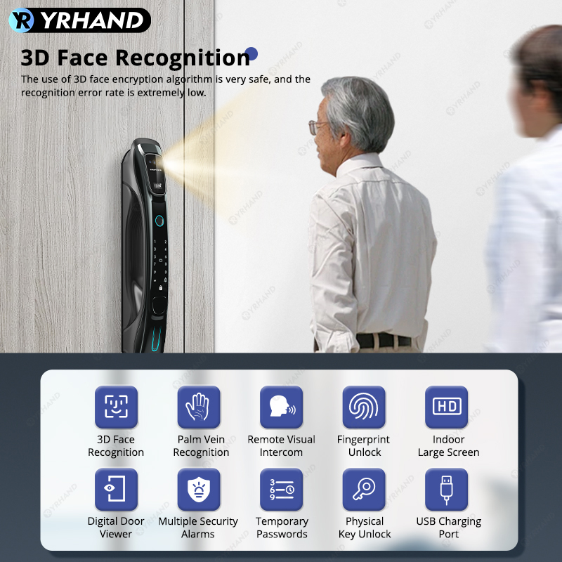 Akıllı Kilit 3D Yüz Tanıma Pal - Smart Door Lock Wifi incelemesi ve fiyatı